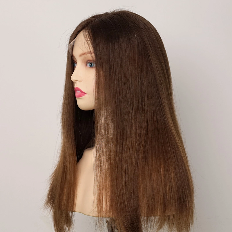 Hot Selling Lily-Colored Earth Tones Lace Top Wig for Women and Hair Loss YR003